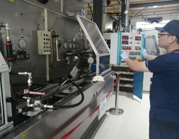 Valve test bench restart in Shanghai